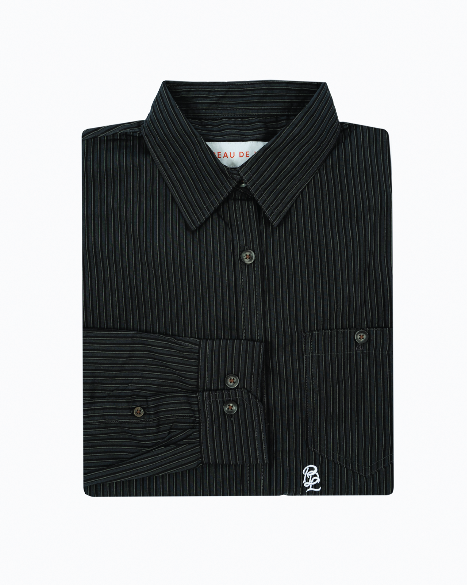 Black Stripe Twill Shirt