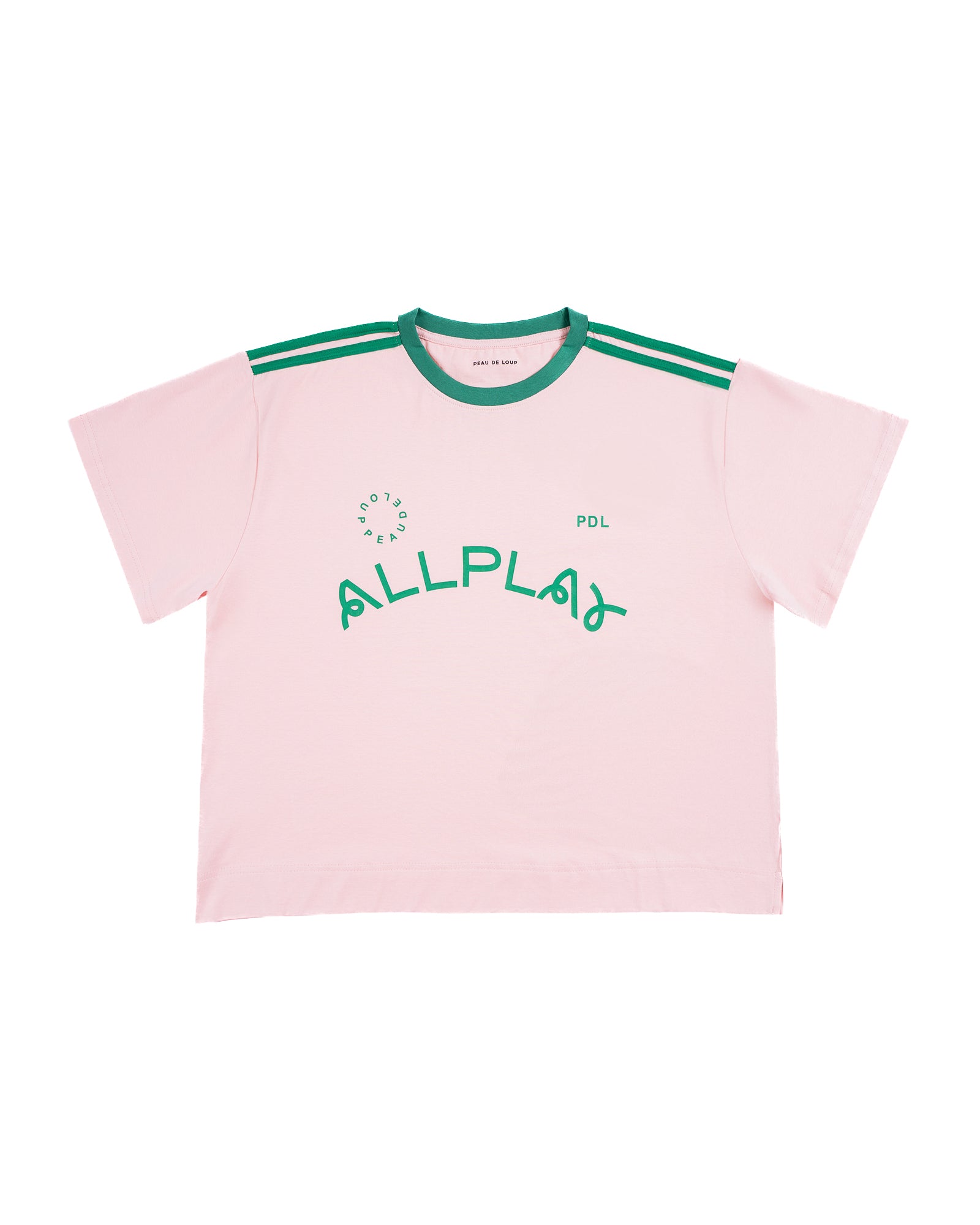 Pink Sports Stripe Tee