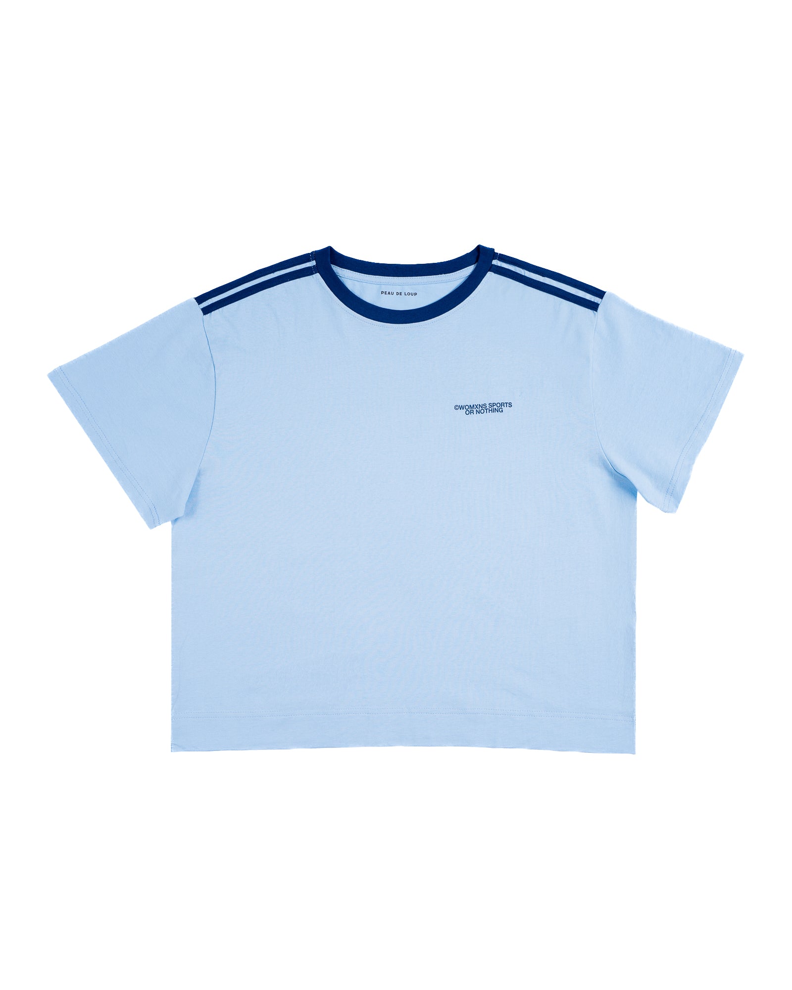 All Blue Stripe Tee