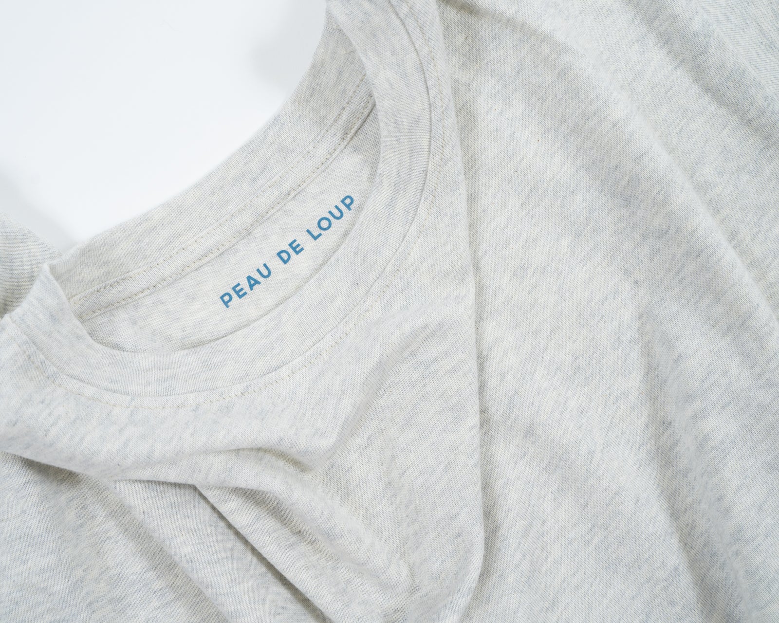 Light Grey Melange Boxy Tee