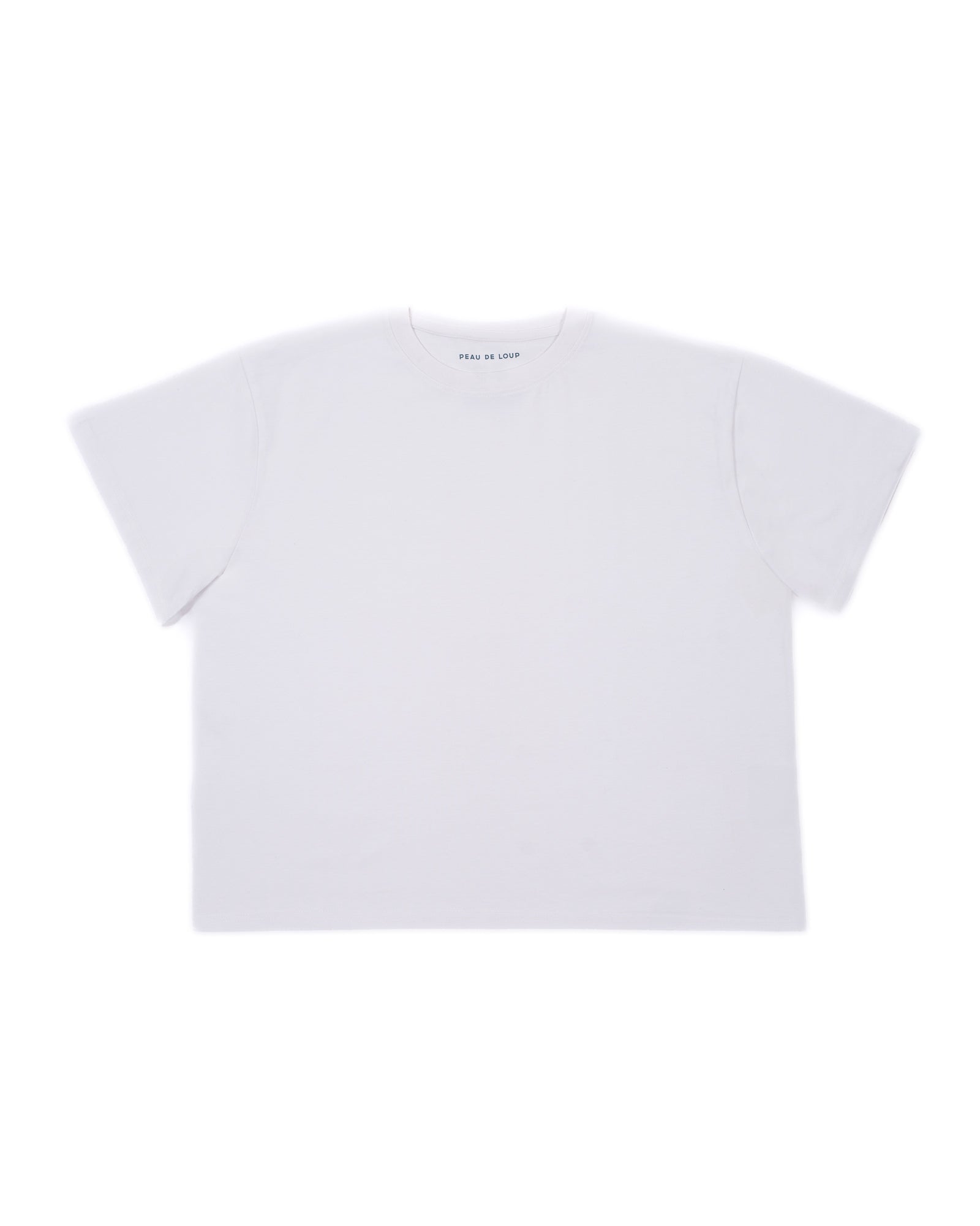 White Boxy Tee