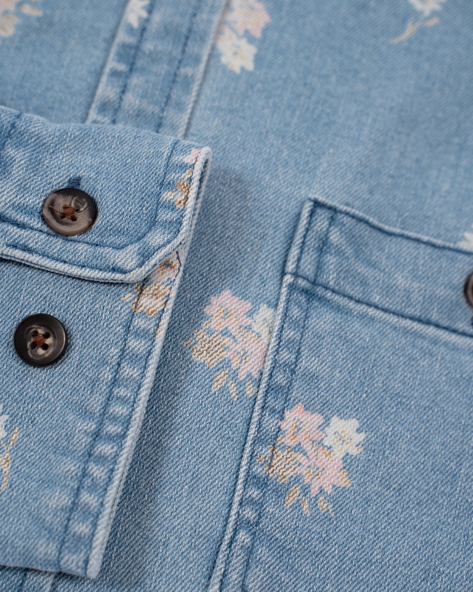 Floral Denim Shirt