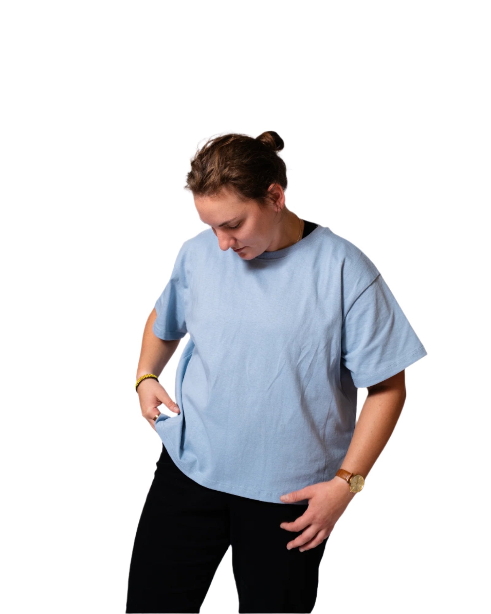 Sky Blue Boxy Tee