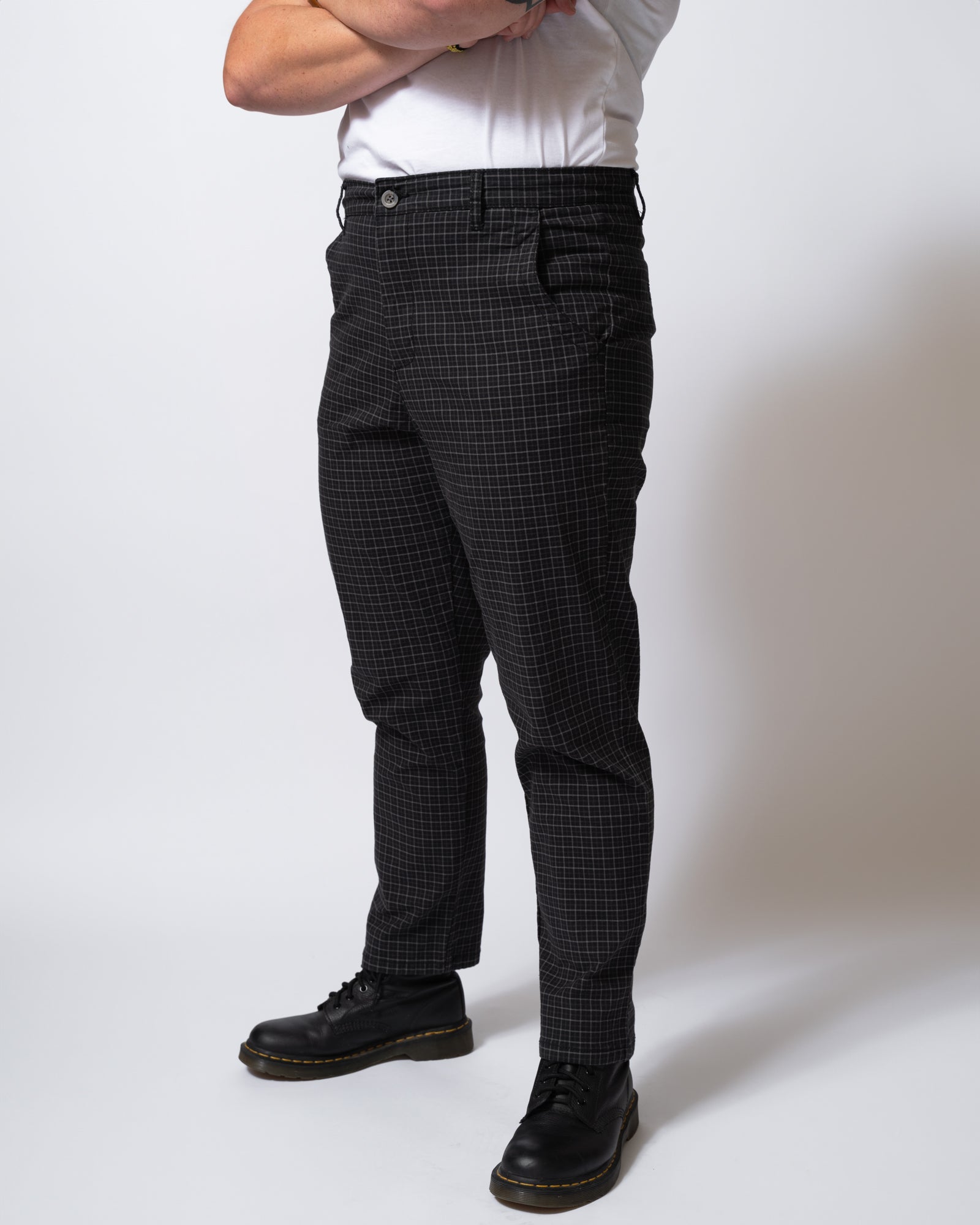 Dark Plaid Trouser