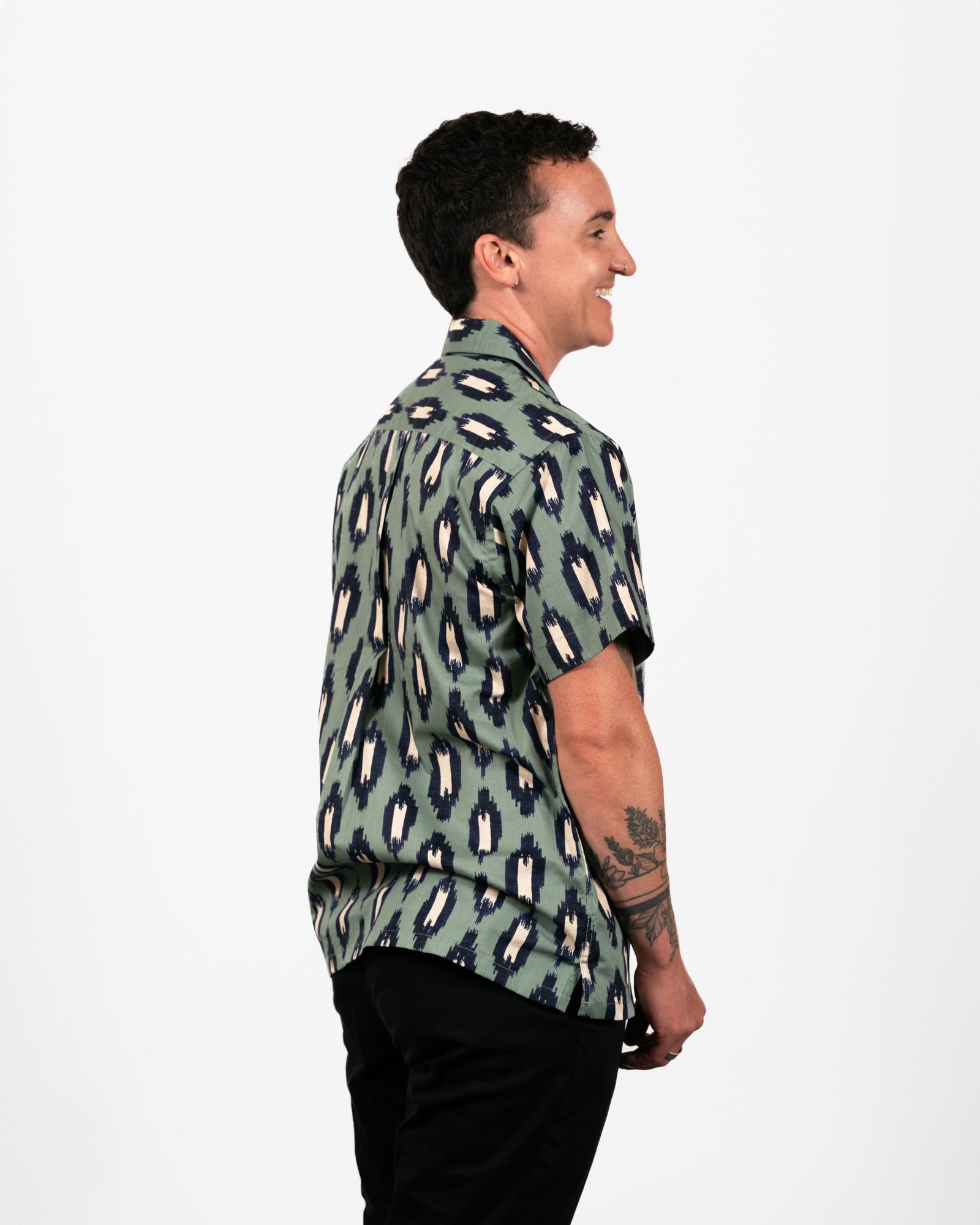 Ikat Camp Collar Shirt